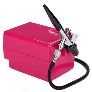 Mini Airbrush Compressors machine  Air Brush Kit Portable Set Spray Gun Paint for Cakes Food Decorating