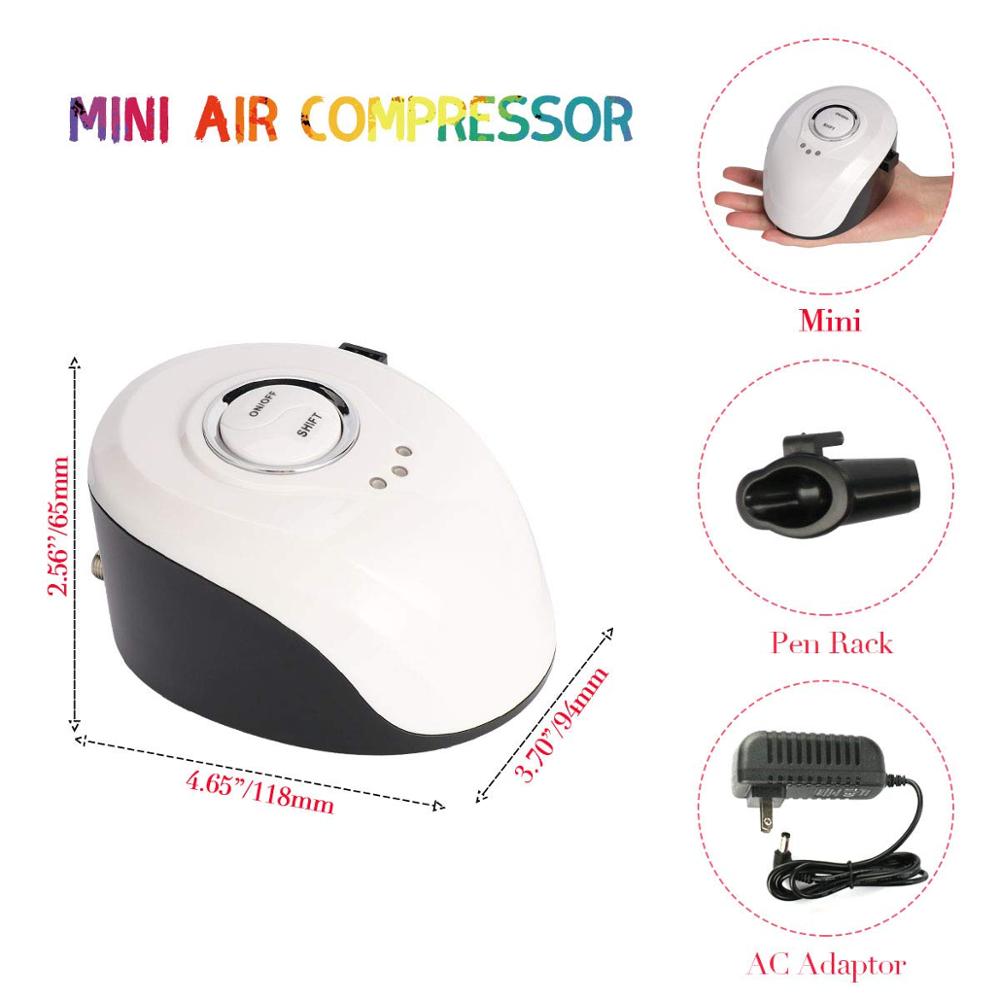 Multi-Purpose Mini Air Compressor Set Cosmetic Makeup Airbrush and Compressor System for Girl Women Facial Care  Nail