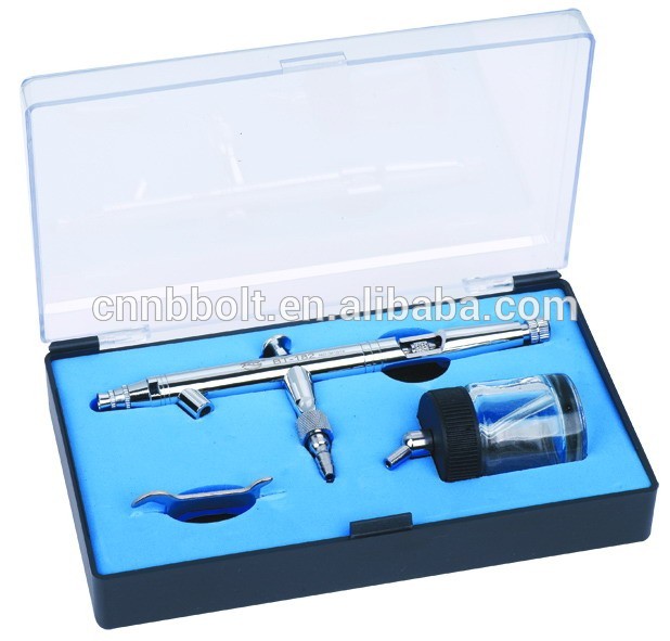 Double Action Gravity Feed Airbrush Used For Body Painting / Cake Decorating / Nail Painting