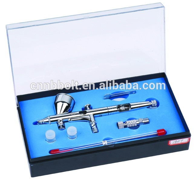 Double Action Gravity Feed Airbrush Used For Body Painting
