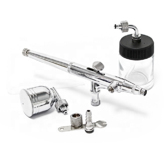 2Option For Cup BT-134 Double Action With Glass Bottle Used For Body Painting /Nail Painting /Airbrush Cake Decorating