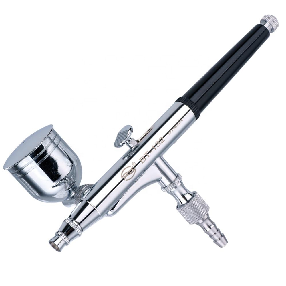 BT-132 Double Action Gravity Feed  Spraying Gun Used For Body Painting / Cake Decorating / Nail Painting Airbrush