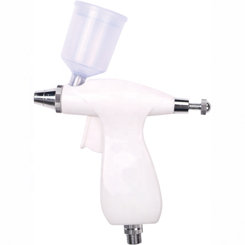 White color Small Airbrush Gun BT-105 Portable Air Brush Spraying Device Use For Cake Decorating