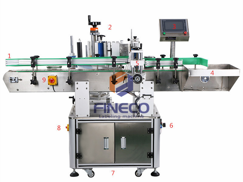 FK805S Automatic Top and Wrap Around Labeling Machine for Cans