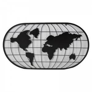 World Map Wall Art for Home Decoration