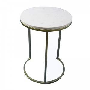 Factory Fashion Iron Modern Living Room Metal Marble Top Coffee Table Tea Table