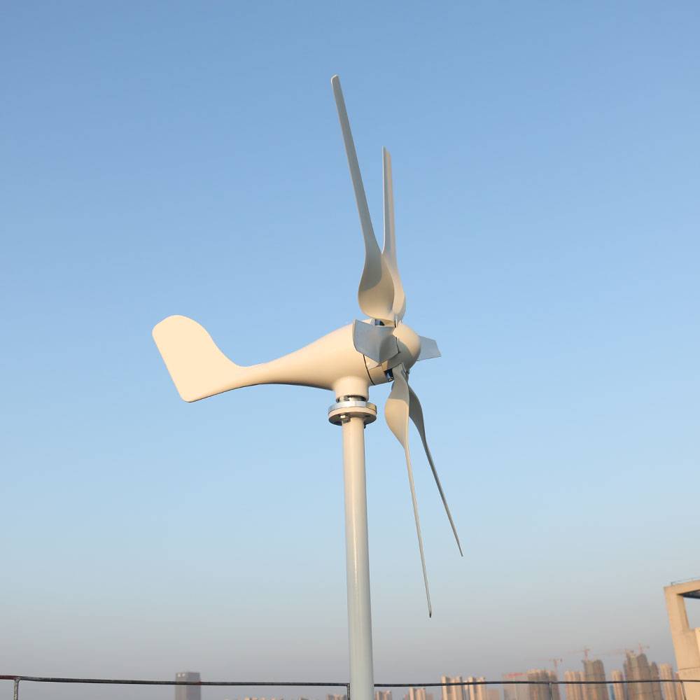 China factory 600w 3 5 bladesHorizontal axis wind tu 3phase AC 12v 24v 48v wind turbine with MPPT wind controller for home use Featured Image