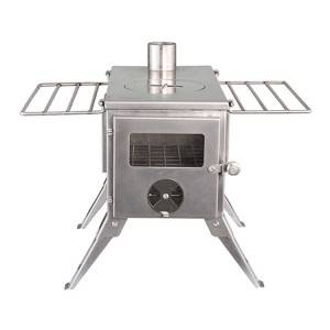 Lightweight Camping Stainless Wood Stove For Tent