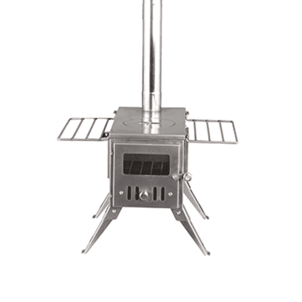 Wall Tent Mini Wood Stove With Folding Legs Featured Image