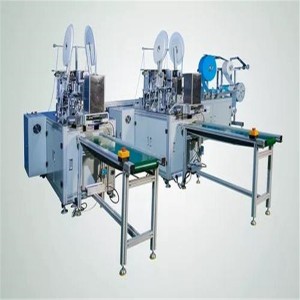 Auto Face Mask Making Machine With Earloop Manual Welding Nose Bridge