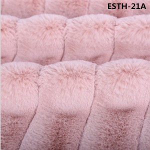solid col faux rabbit fur ESTH-20A