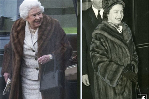 British Queen’s private clothing artificial fur