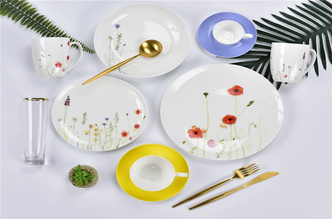 Best Popular Spring Flower design tableware dinner set and gift items Featured Image