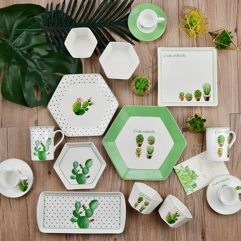 Best Popular Design Cactus Dinner set and Gift items Featured Image