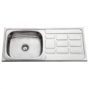 Single Bowl Sink With Pannel 9643