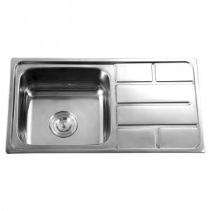Single Bowl Sink With Pannel 9643