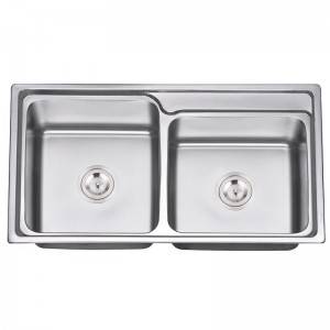 Fixed Competitive Price Basin Sink - Double Bowls without Panel RDE8645 – Jiawang