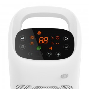 Touch control Space heater, fan function heater, PTC Ceramic body sensor Heater DF-HT5366P with Overheat Protection & Tip-Over Protection