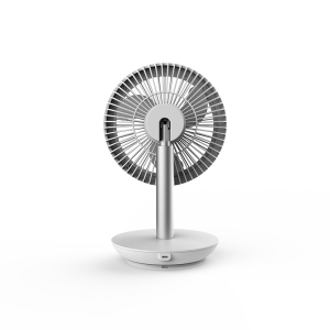 DF-EF0510DD mini rechargeable fan; USB connection; low noise; desk table personal fan; 90° vertical oscillation by hand; suit for office, camping, making up, studying and going outside; optional rechargeable base