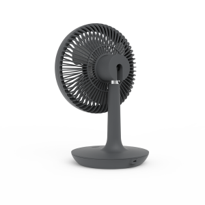 DF-EF0511DD mini rechargeable fan; USB connection; low noise; desk table personal fan; 90° vertical oscillation by hand; suit for office, camping, making up, studying and going outside; optional rechargeable base