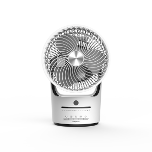 DF-EF0816V (8″) Table Air Circulator Fan, 360°Oscillation, Timer with Remote  White