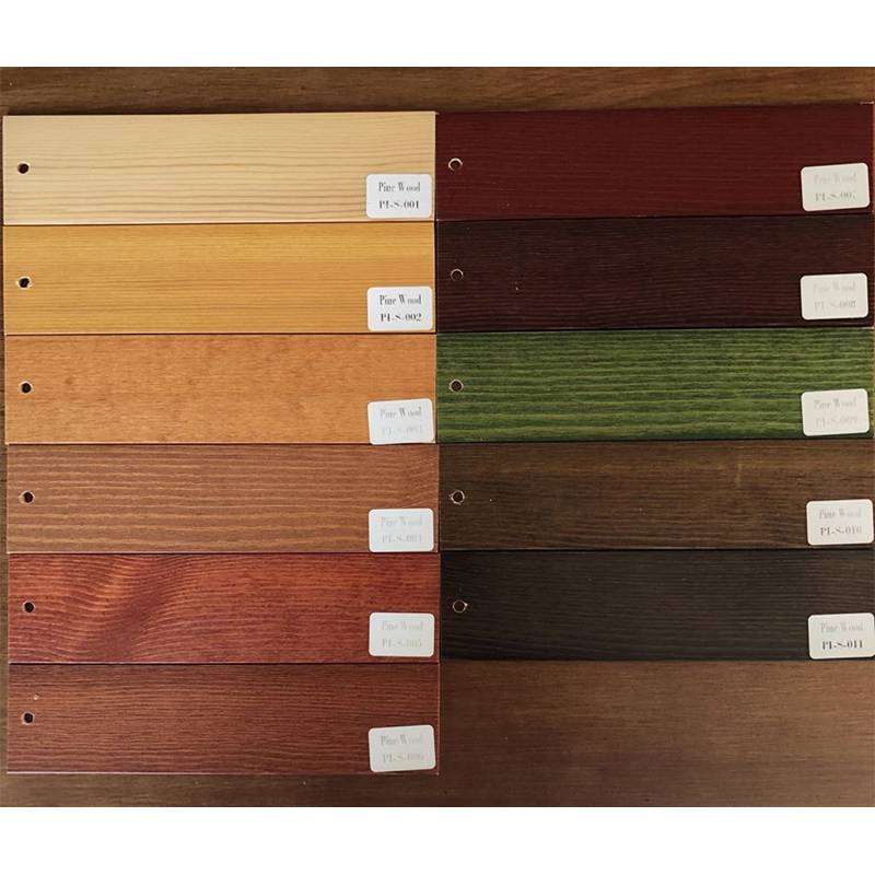 real wood blinds slats-pine wood Featured Image