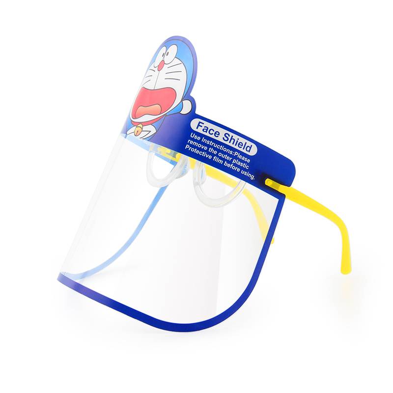 Kids Face Shield with Glasses Frame, Fully Transparent Face Bandanas, Anti-Fog/Anti-Spray Featured Image