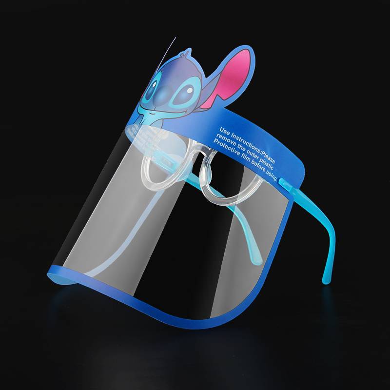 Cartoon Printing Lightweight Face Guard Covering Washable Safety All-Round Protection Children's glasses face shield
