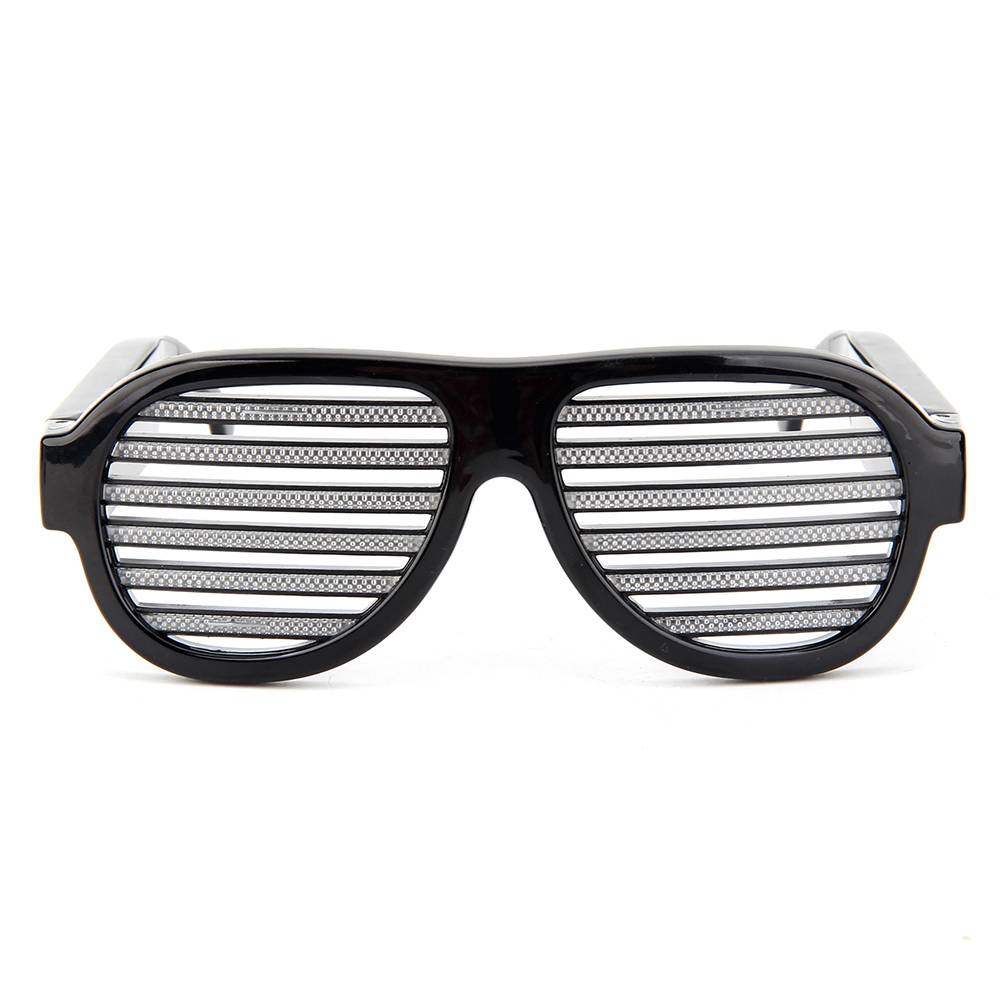 Fashion party sunglasses grow light led sunglasses unisxe OEM Logo LED Voice Control Luminous Glasses, Glow Eye Glasses
