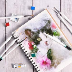 12PCS Miniature Painting Brushes Kit, Professional Mini Fine Paint Brush