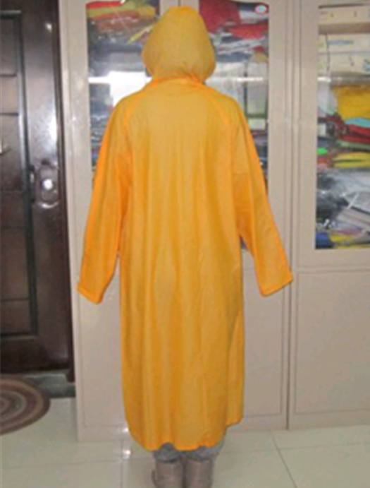 Adult Reusable Printed PVC Raincoat