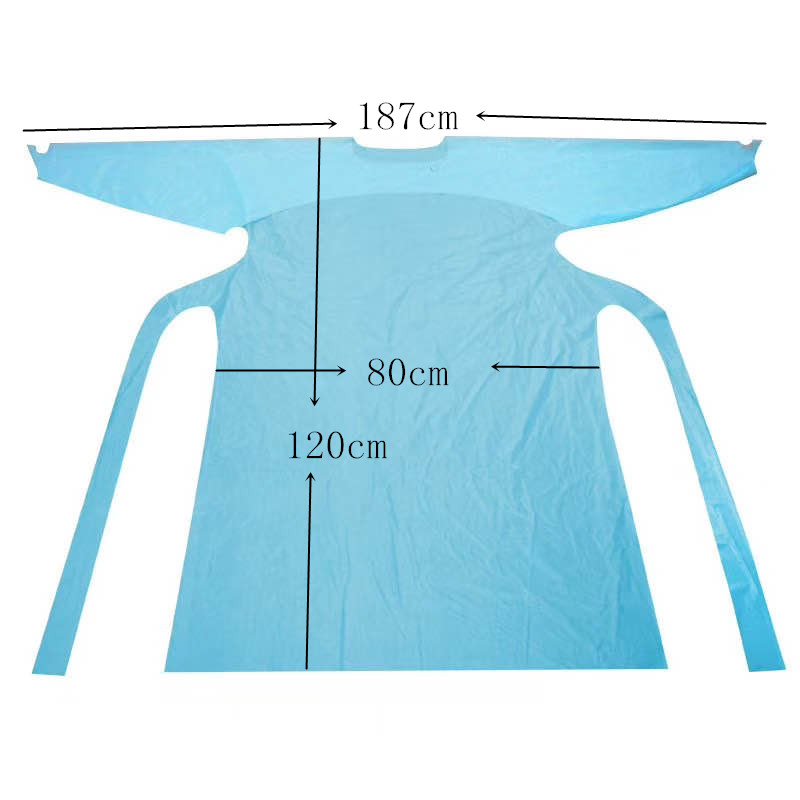 Waterproof apron disposable isolation gown