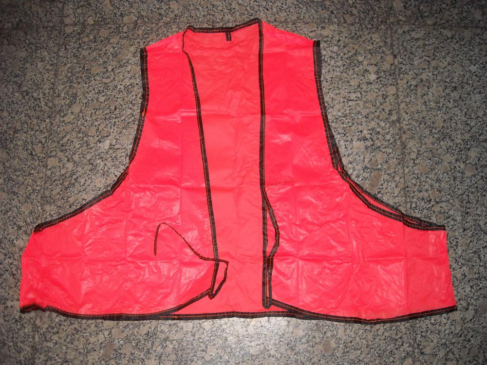 Disposable Adult Orange Safety Vest
