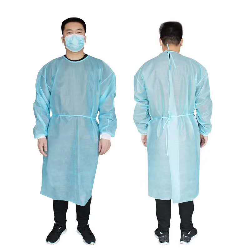 FDA CE approved disposable PP isolation gown