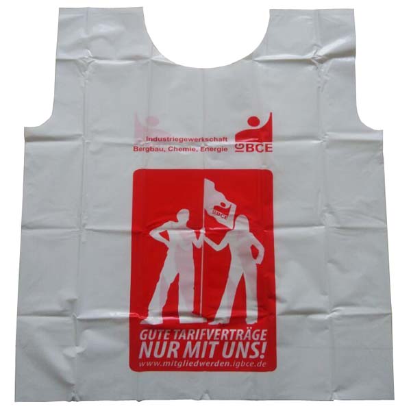 Hot Sale Plastic PE Advertising Vest Strike Vests