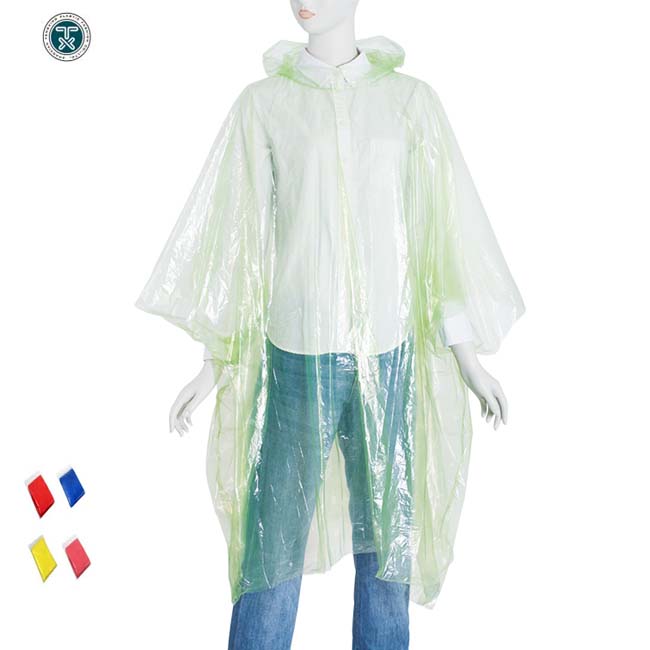 Wholesale adult Disposable  rain poncho for women