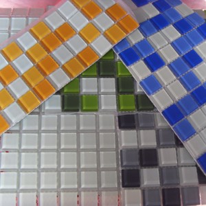 Luminous glass mosaics