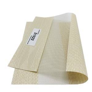 Good Quality PVC Coated Polyester Rainbow Curtains Double Layers Zebra Blind Sunshade Fabric