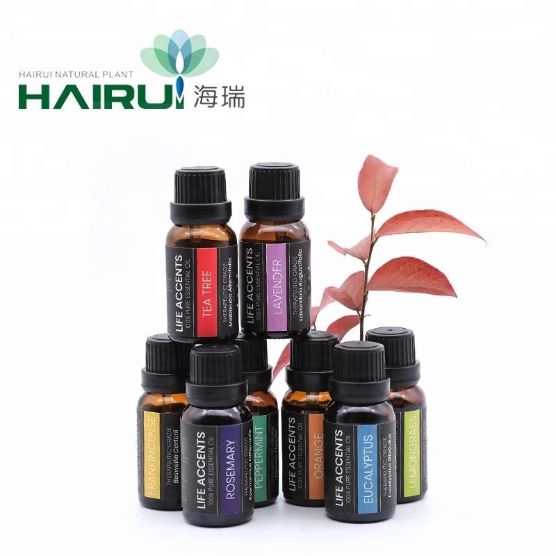 Therapeutic Grade Pure Essential Oil Gift Set 6 /14*10 ML with popular ingredients for Aroma diffuser