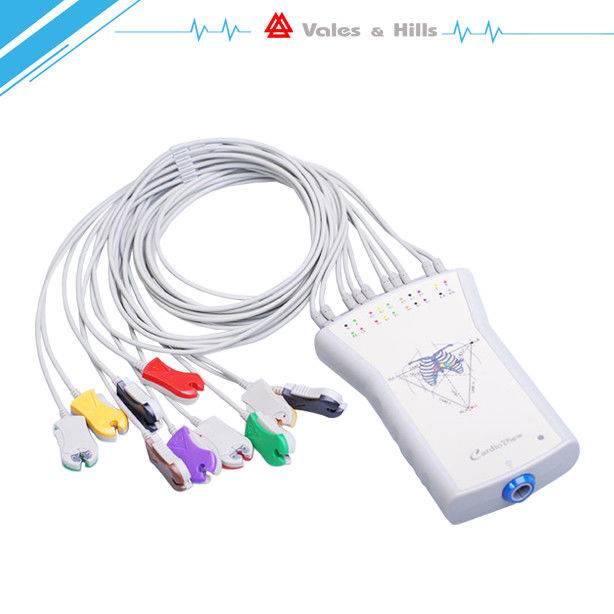 Grey / White Ambulatory ECG Monitoring For 12 Lead Stress Test ECG Device CV1200