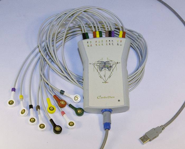 Portable ECG Recorder Treadmill Stress Test ECG Machine With 12 Leads