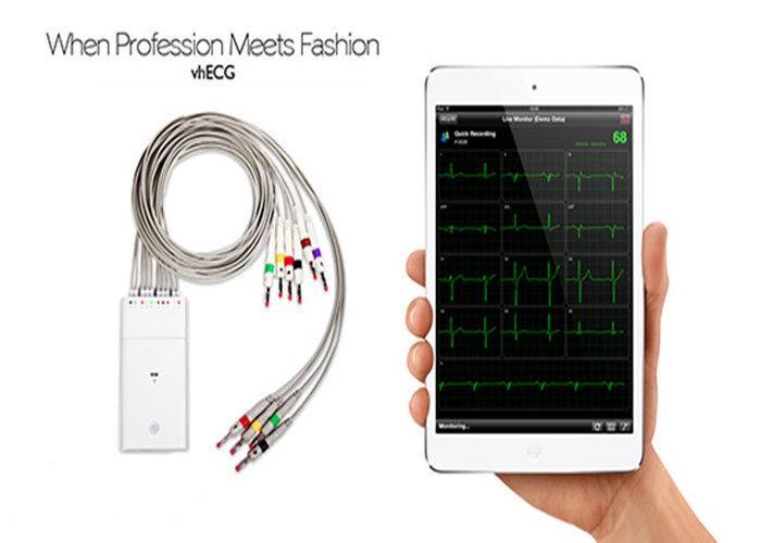 Hand Held Bluetooth Medical EKG Heart Monitor , Mobile Phone ECG