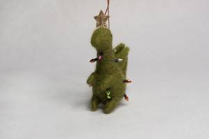 Best selling felt dinosaur ornament