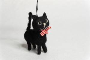 Most Popular Felt Kitten Ornament 4ASST