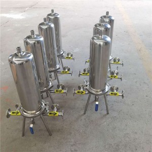 Self-cleaning filter filter housing for water with stainless steel material