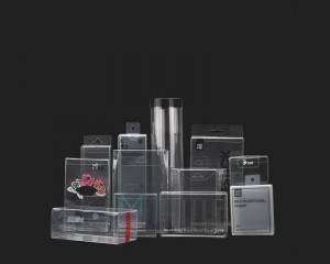 Printed Gift Clear PET Plastic Transparent Packaging Box