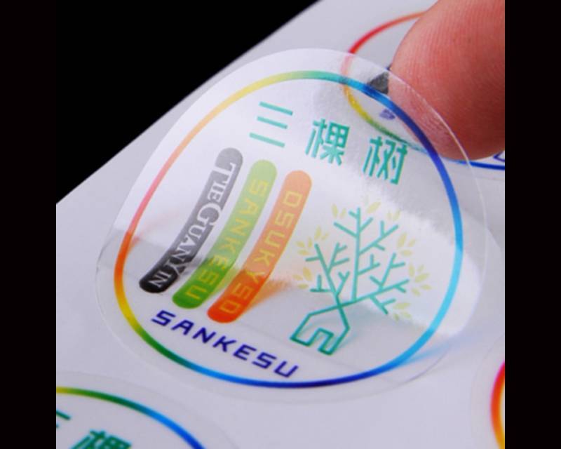 Self Adhesive Print Customized Private Logo Transparent Vinyl Sticker Clear Plastic Water Bottle Label Sticker Featured Image