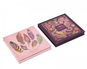 Custom Luxury Empty Magnetic Closure Cosmetic Gift Box Cardboard Paper Eye Shadow Palette Packaging