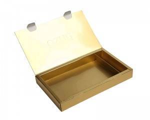 Gold Foil Paper Cardboard Box Cosmetic Box Eyelash Box Eye Shadow Box