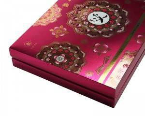 Well Received Luxury Hard Cardboard Packaging Line Embossed Jewelry Packaging Box Custom Gift Box